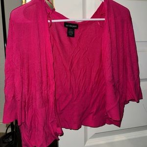 Medium/Large Lane Bryant coverup cropped cardigan